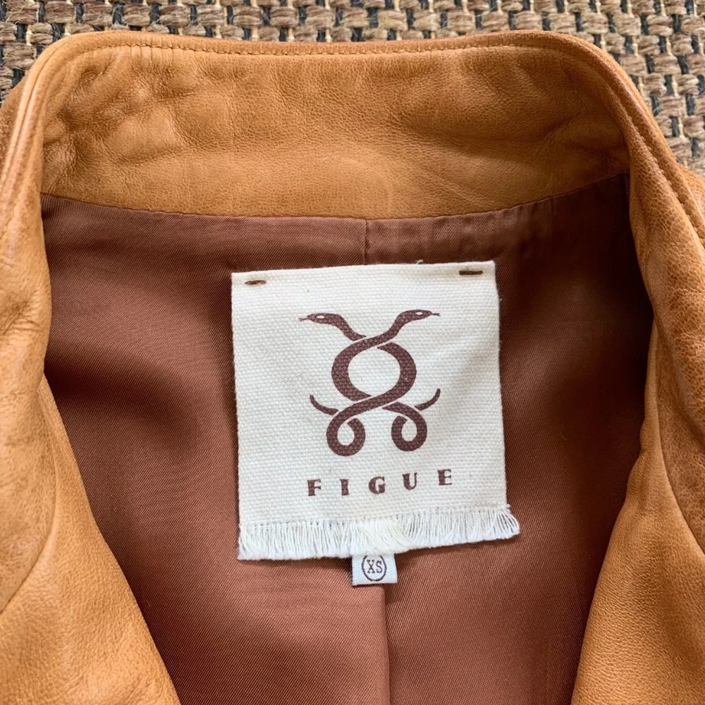 FIGUE Zip Leather Jacket - Picture 6 of 11